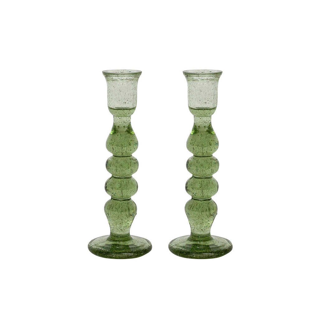 Provence 7" Candlesticks Basil Set of 2