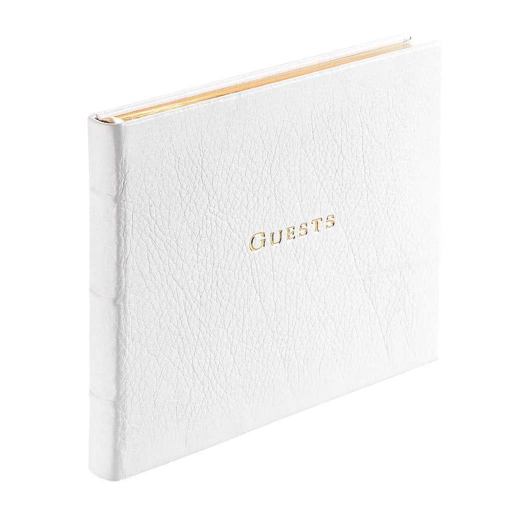 Guest Book in White