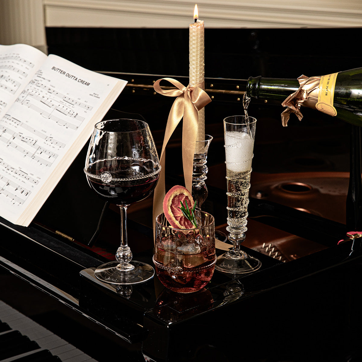 Amalia Champagne Flute Set of 2