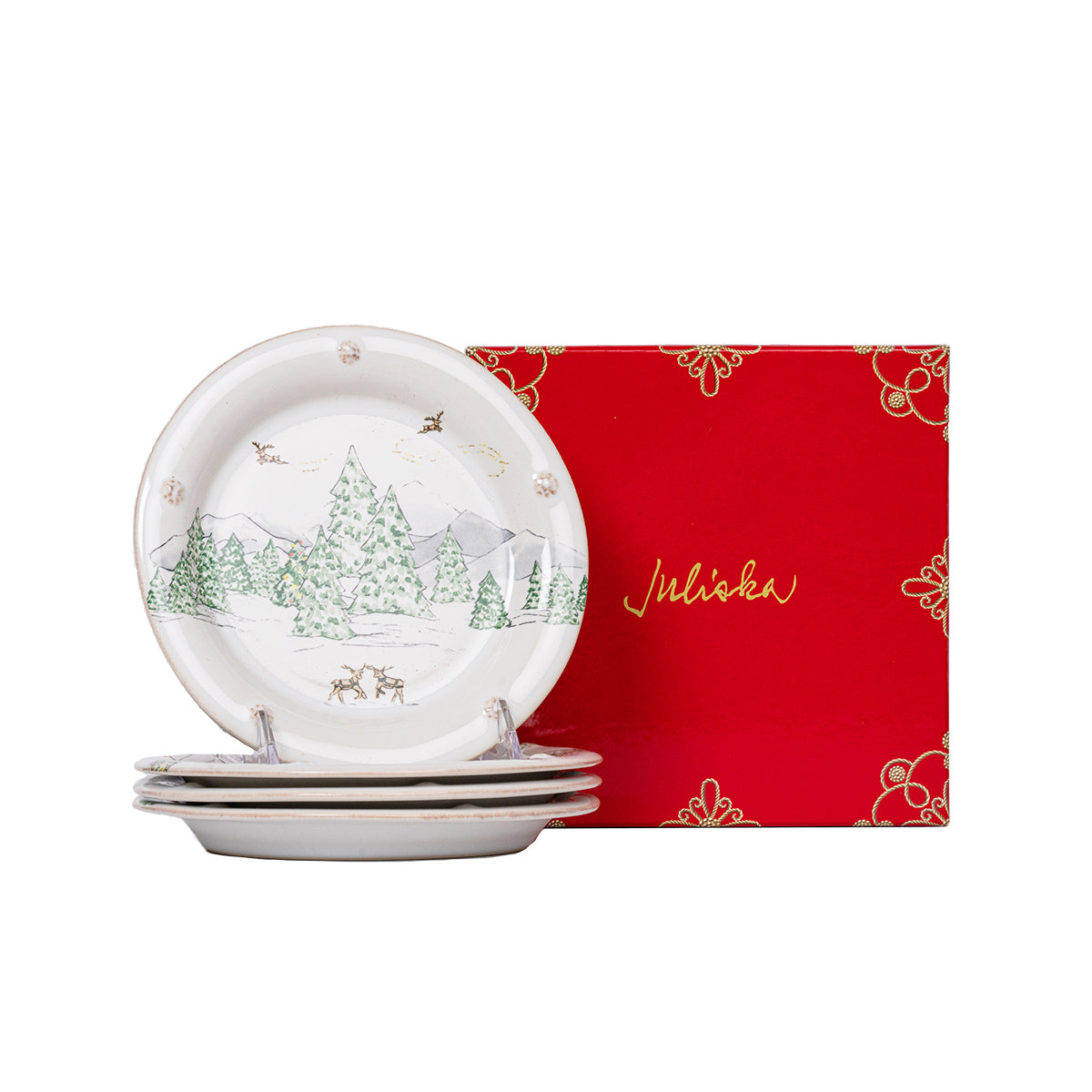North Pole Side/Cocktail Plate Set of4