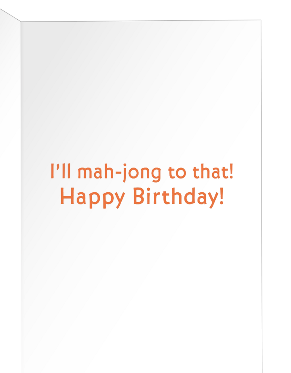 Mahjong Birthday Card Green