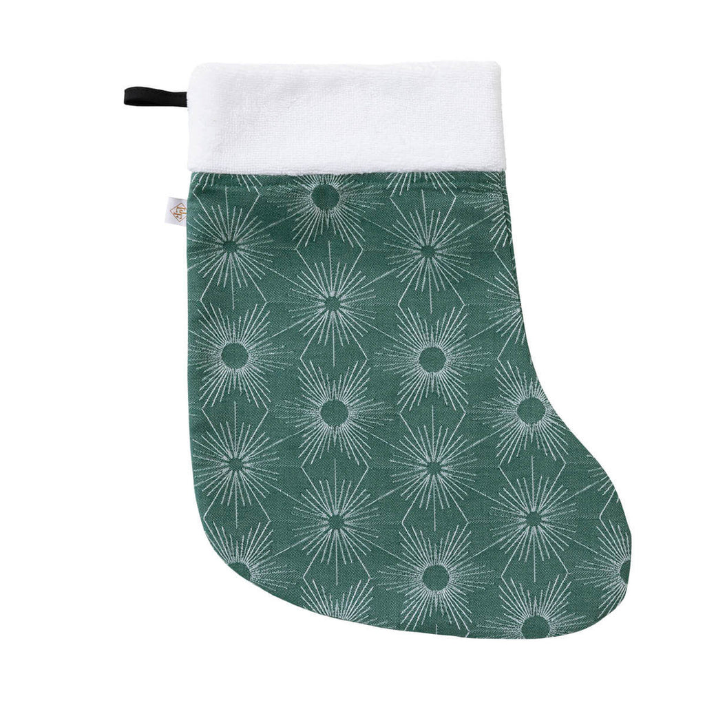 Sous les étoiles Green Christmas Stocking