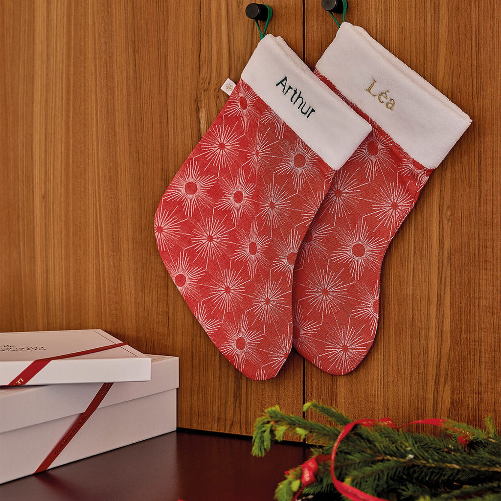 Sous les étoiles Red Christmas Stocking