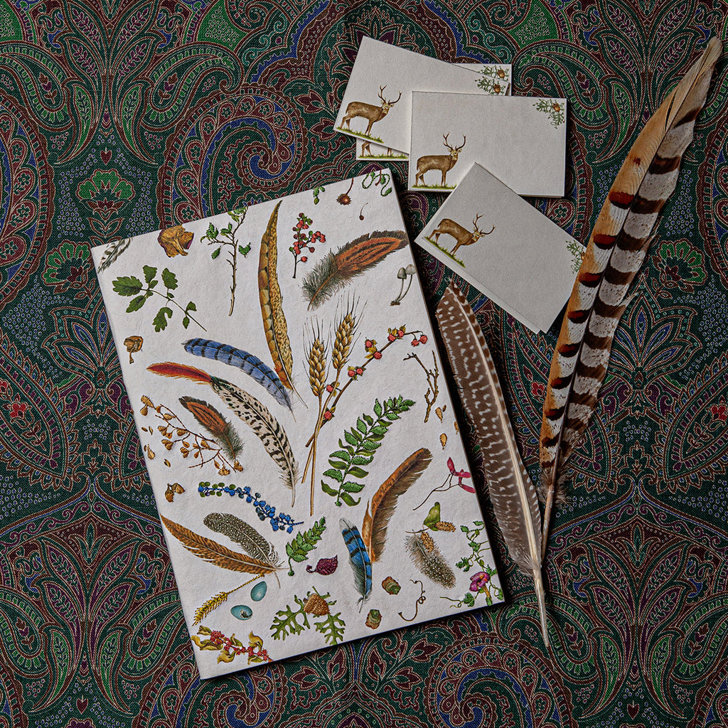 Forest Walk Embroidered 7"x10" Paper Journal