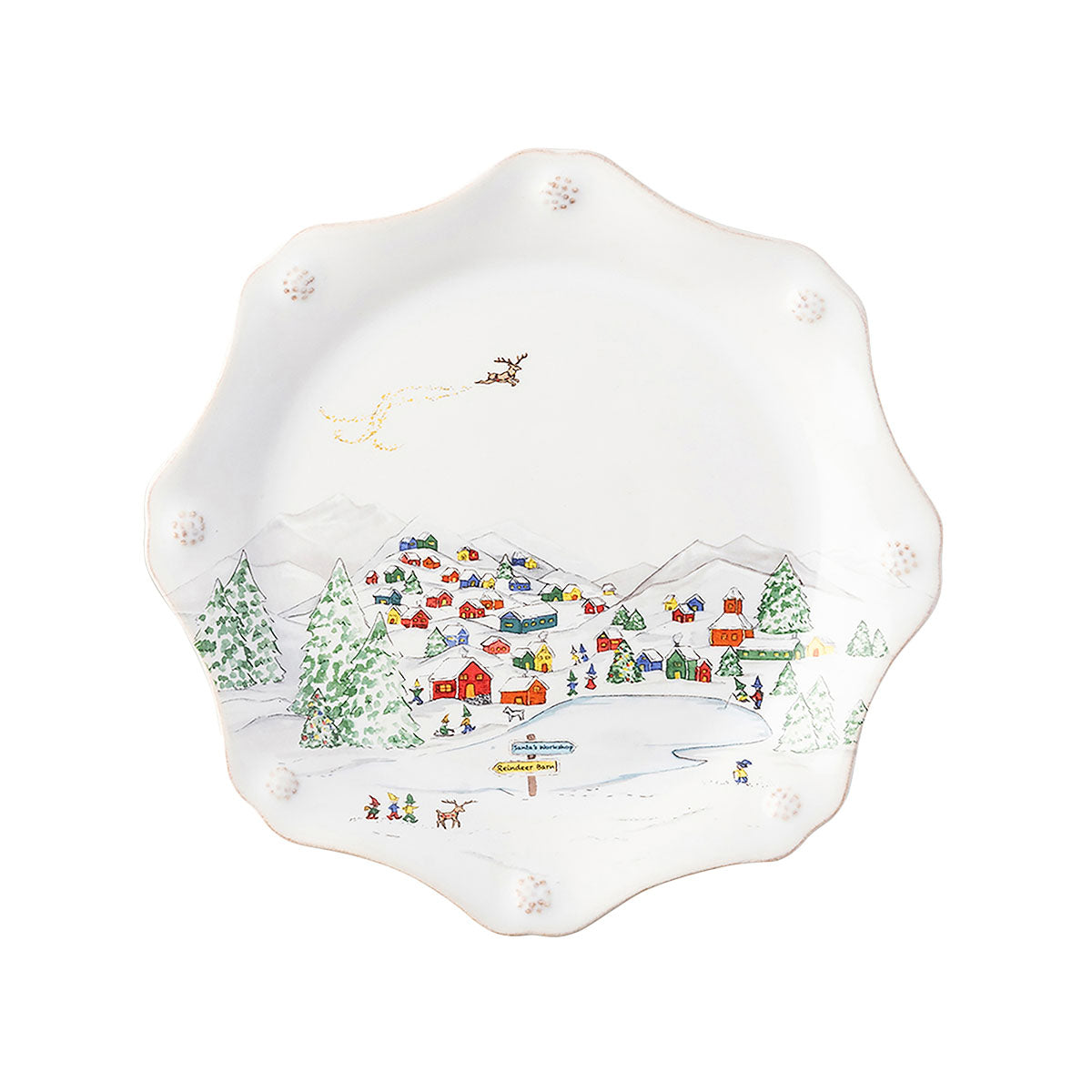 North Pole Dessert/Salad Plate