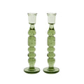 Provence 9" Candlesticks Basil Set of 2