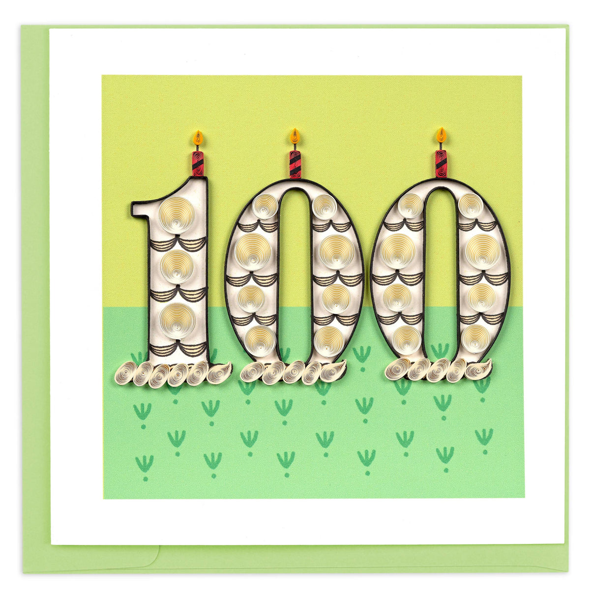 Quilled 100th Birthday Card
