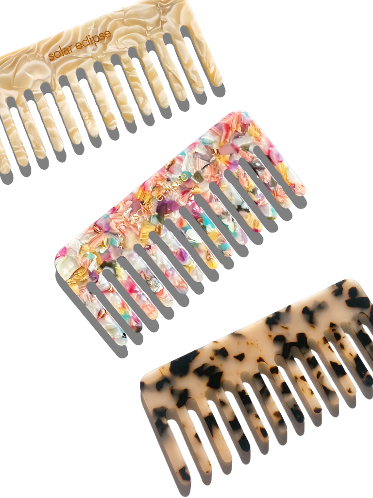 Detangling Wide Tooth Hair Comb Multi-Tortoise