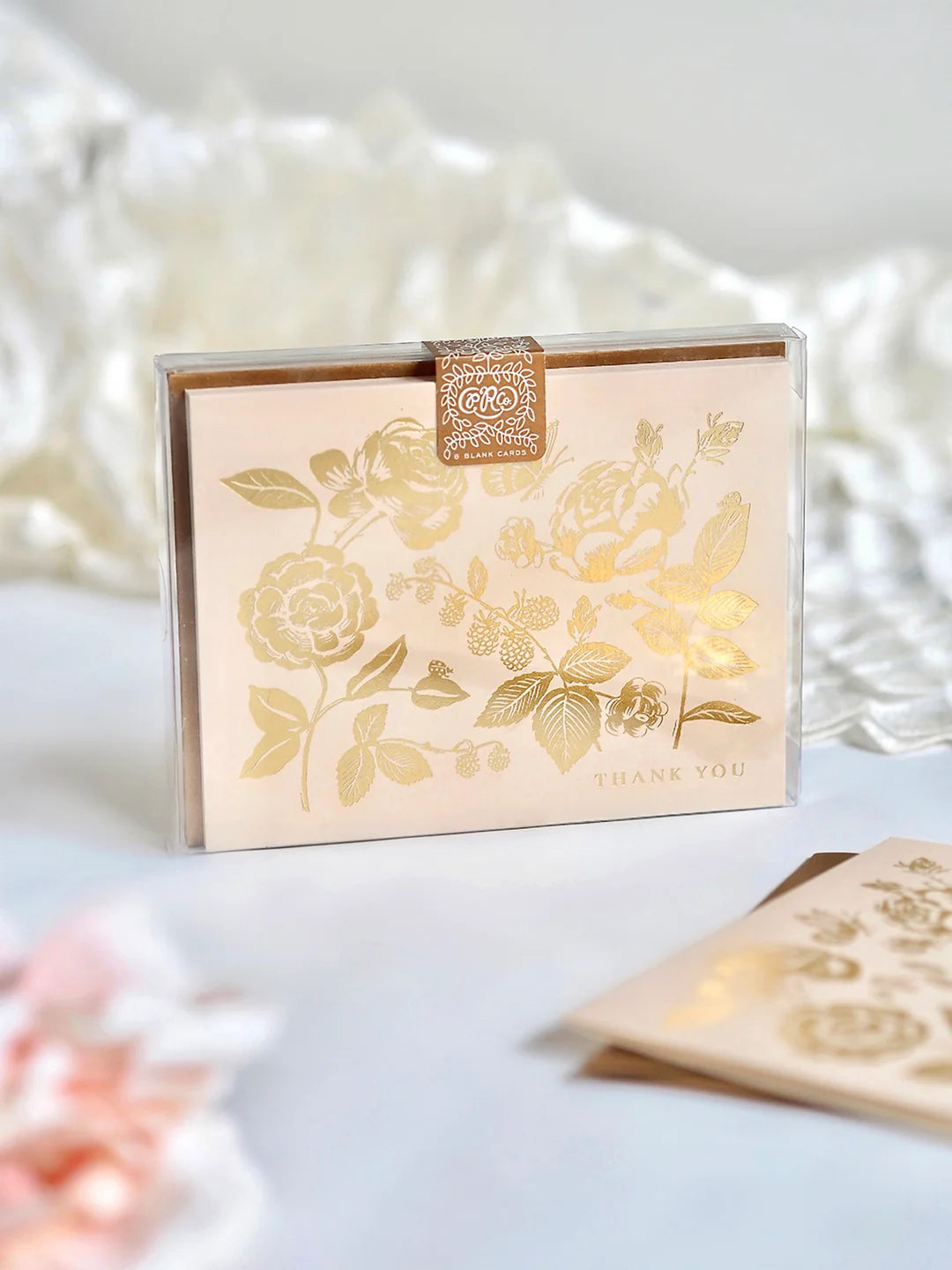 Boxed Set of English Rose Thank You Cards
