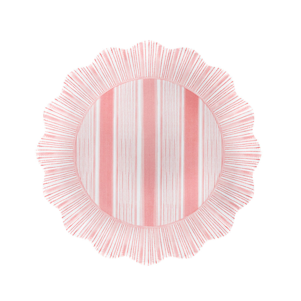 Cabana Stripe Melamine Dessert/Salad Set/4