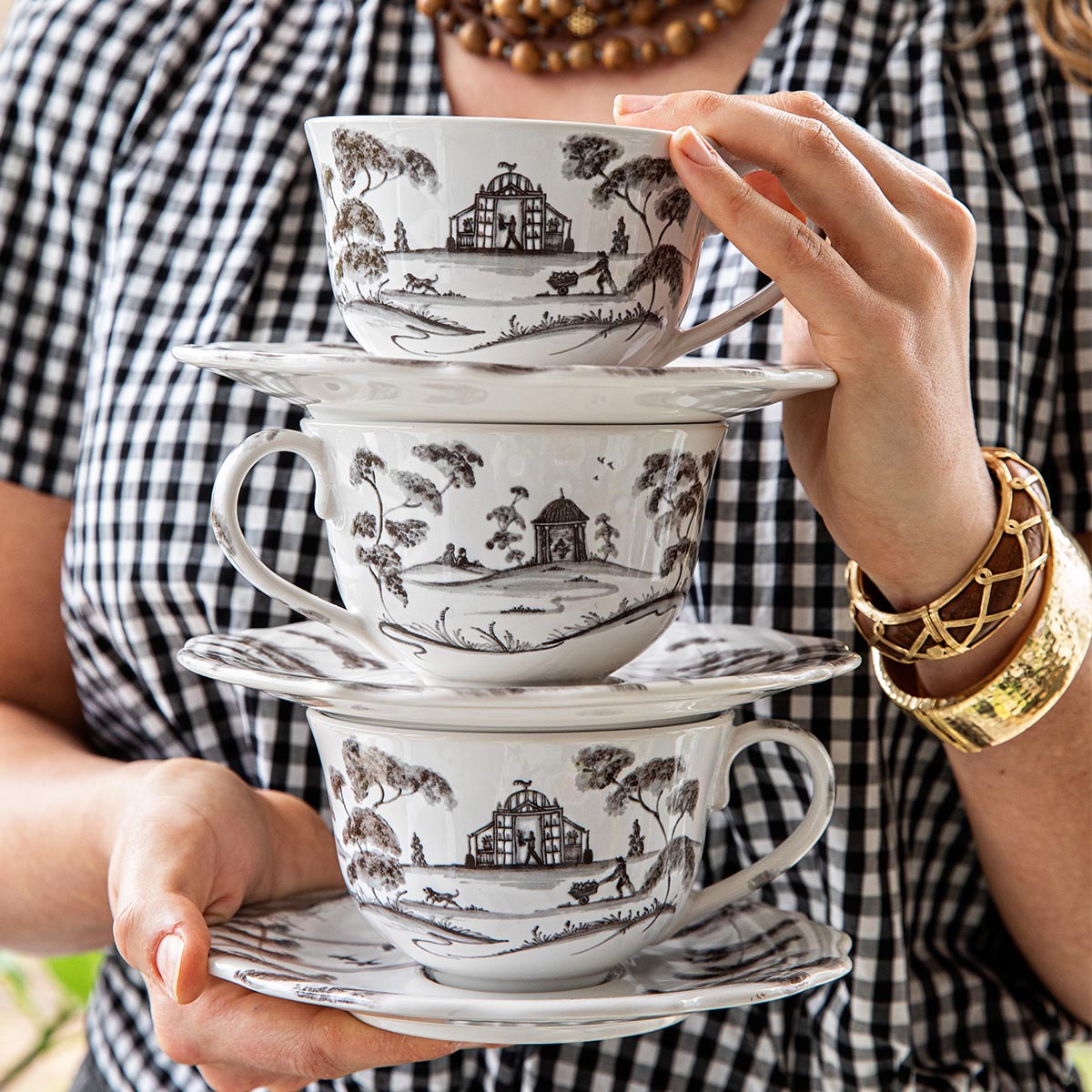 Country Estate Cup & Saucer Flint