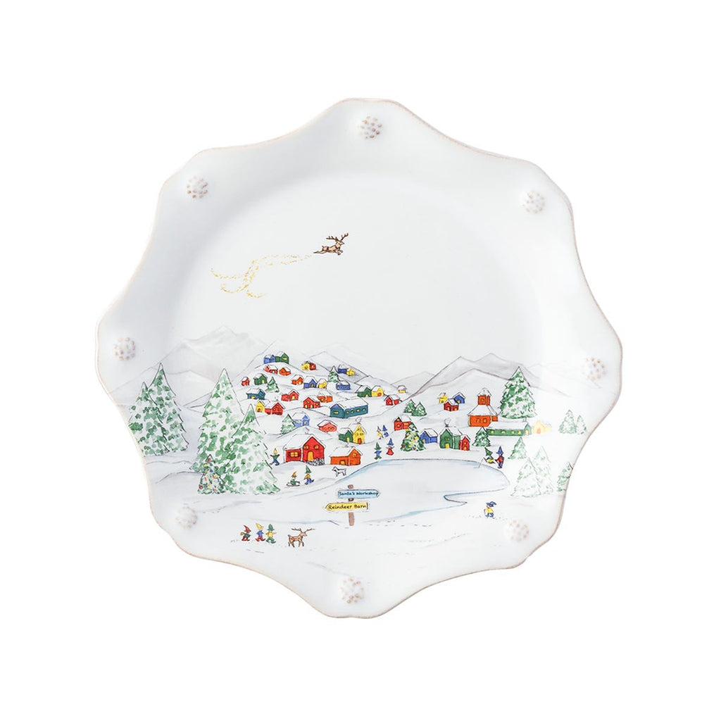 North Pole Dessert/Salad Plate Set of 4