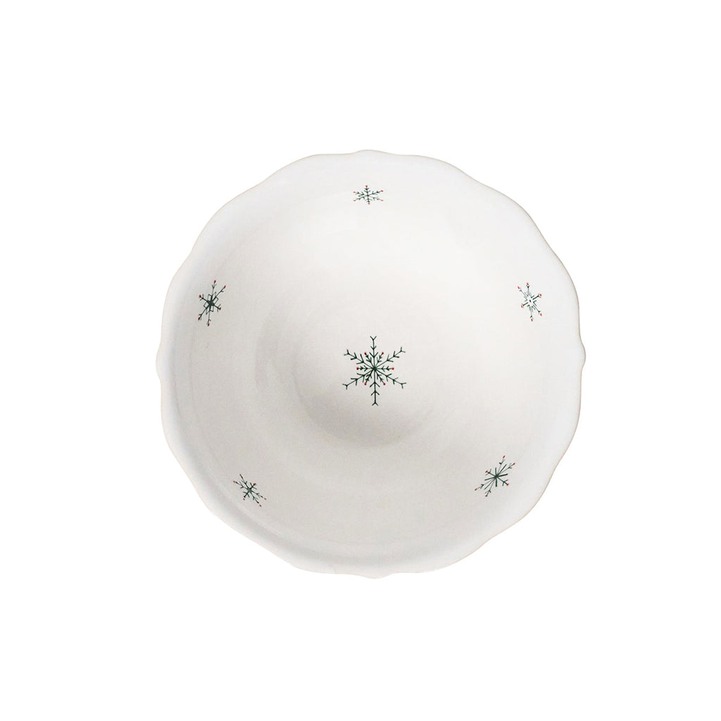 Country Estate Winter Frolic Cereal/Ice Cream Bowl Evergreen
