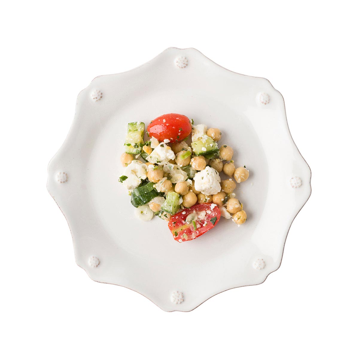 Berry & Thread Scalloped Dessert/Salad Plate