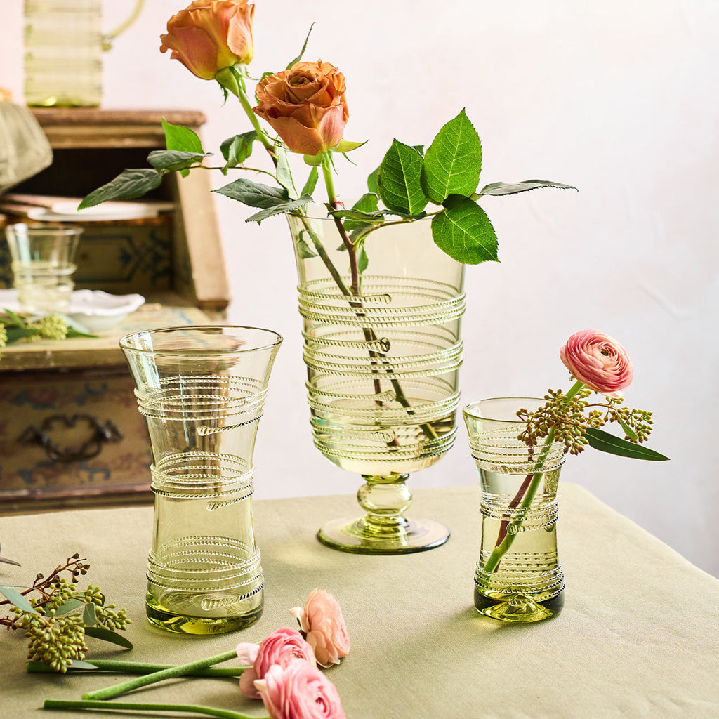 Ella 9" Corset Vase Green