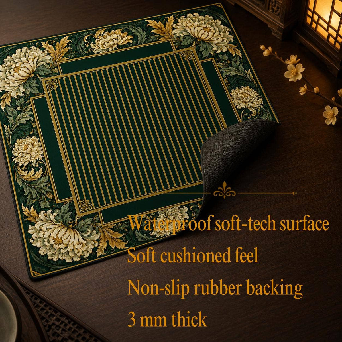 Emerald Green Mahjong Mat