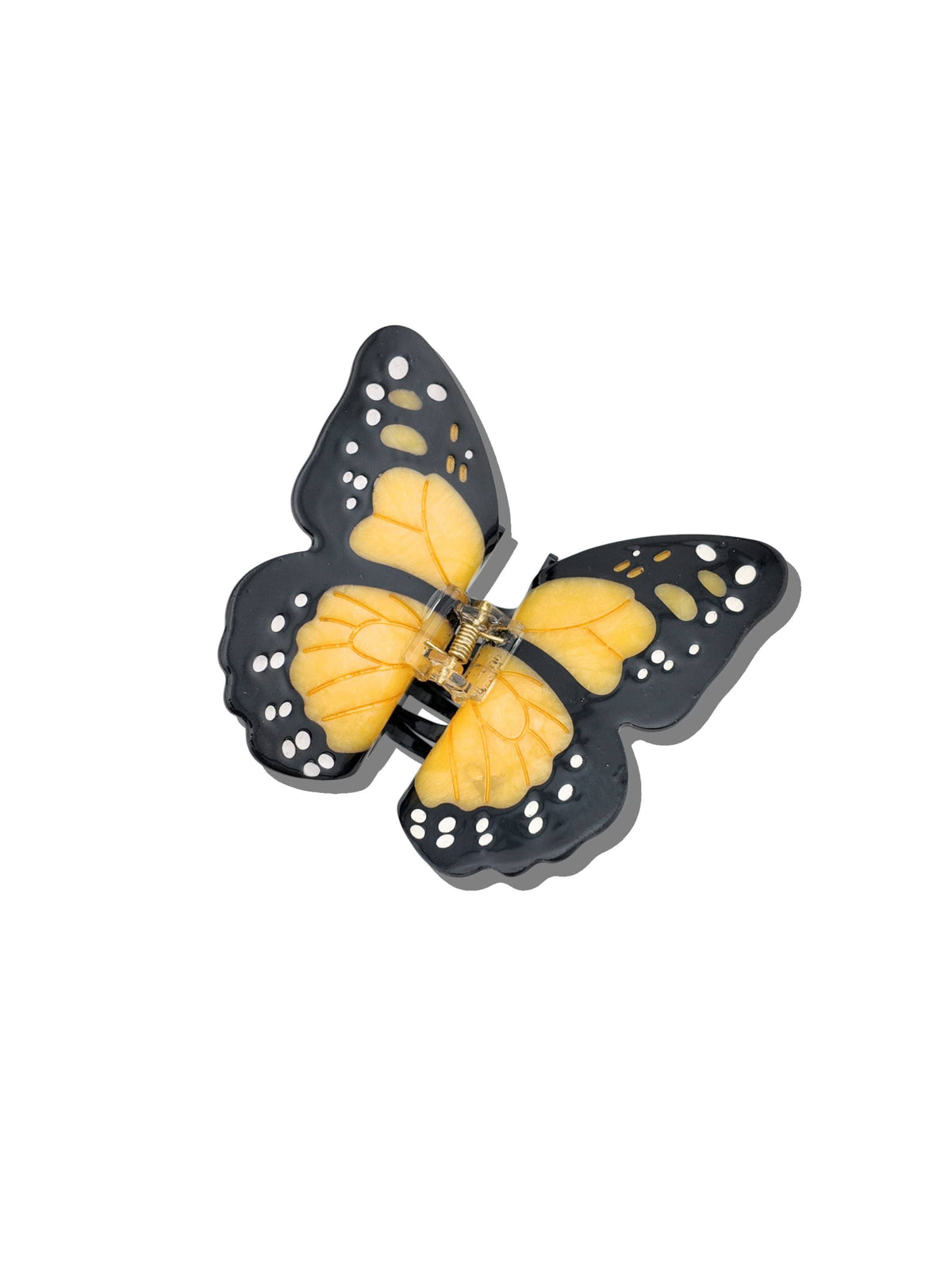 Monarch Butterfly Claw Hair Clip Double Pink