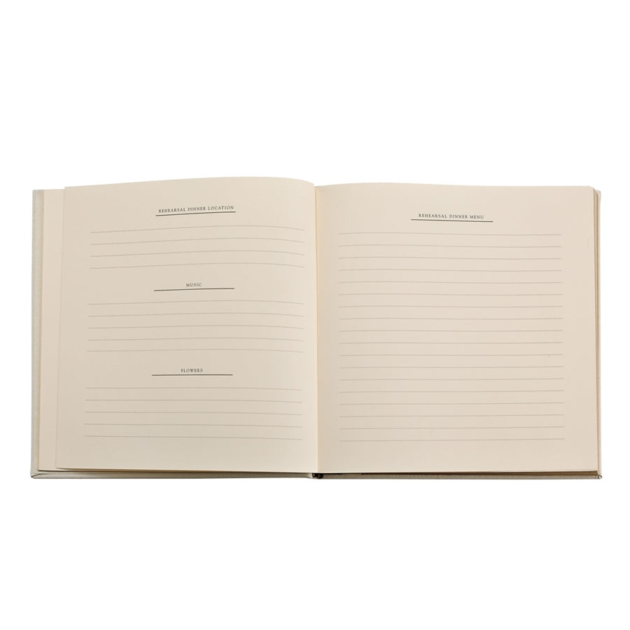 Wedding Book in White