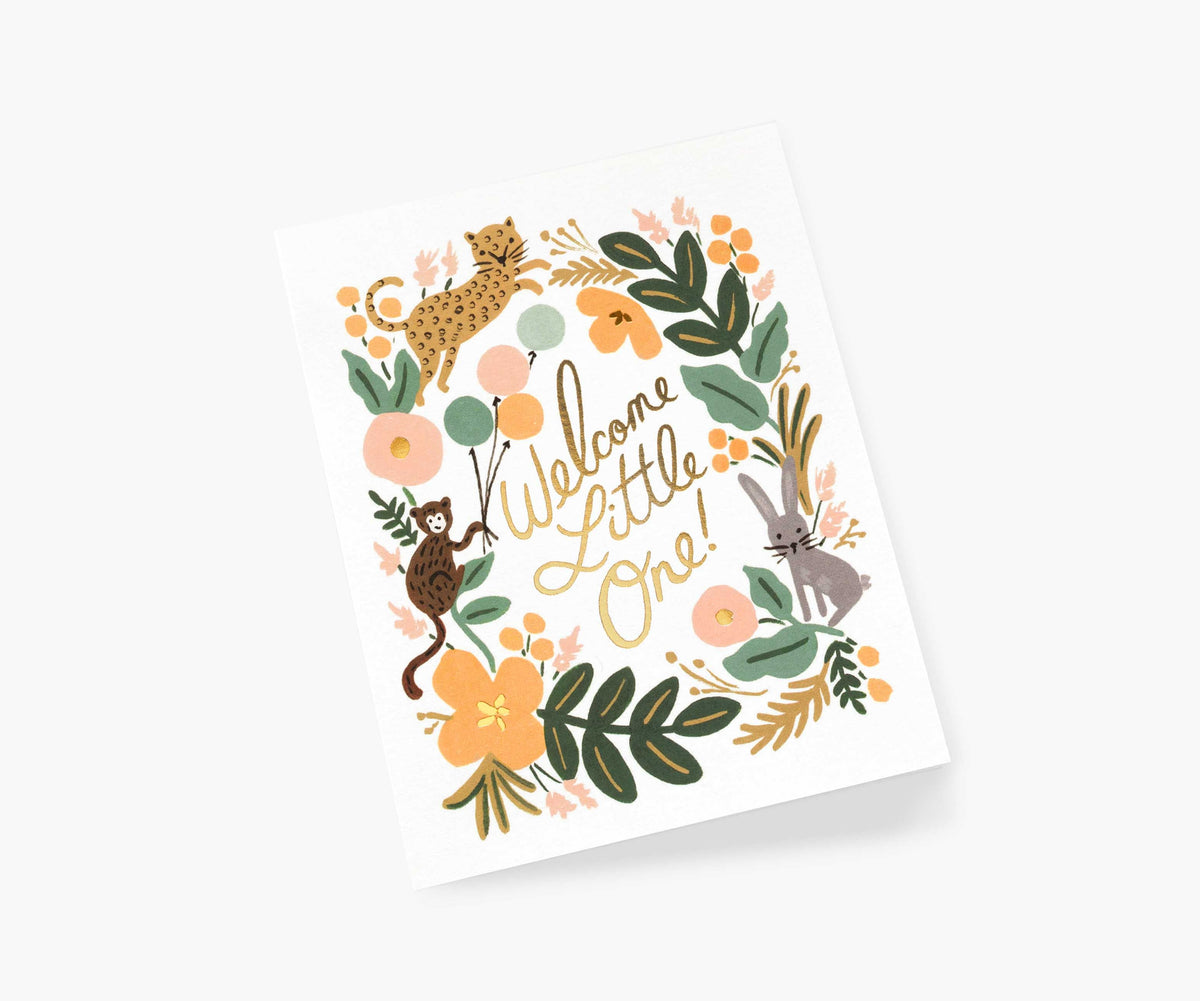 Menagerie Baby Card
