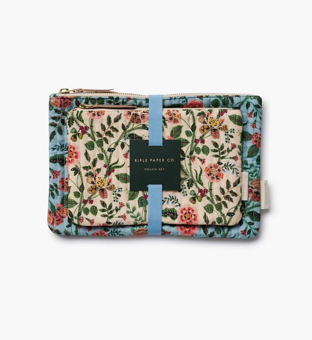 Gracie Quilted Pouch Set