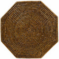 Rattan Octagonal Placemat Natural