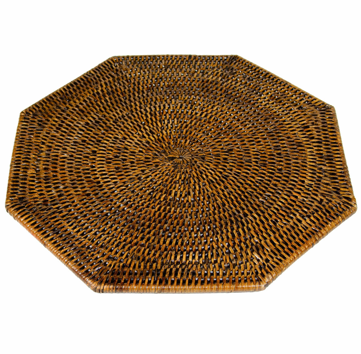 Rattan Octagonal Placemat Natural