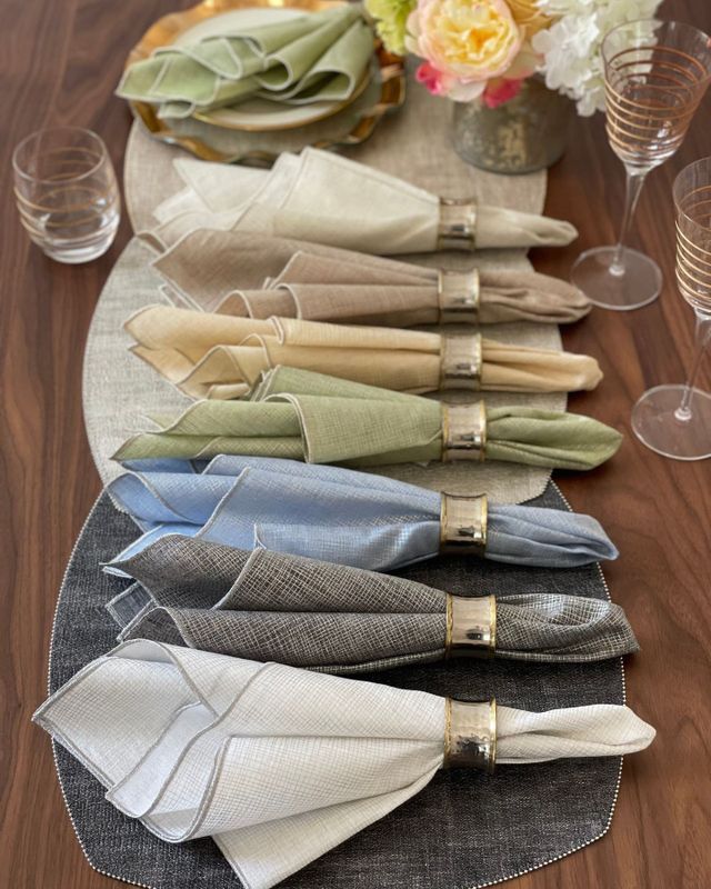 Concave Metallic Napkin Ring