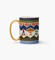 Ski Chalet Porcelain Mug