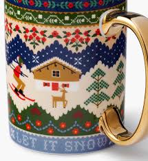 Ski Chalet Porcelain Mug