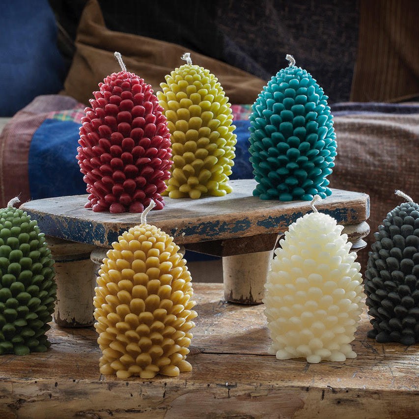 Jumbo Pinecone Candle Natural