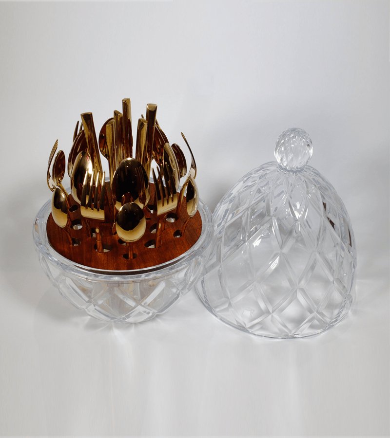 L’ambrosia 24-piece Gold Silverware Set