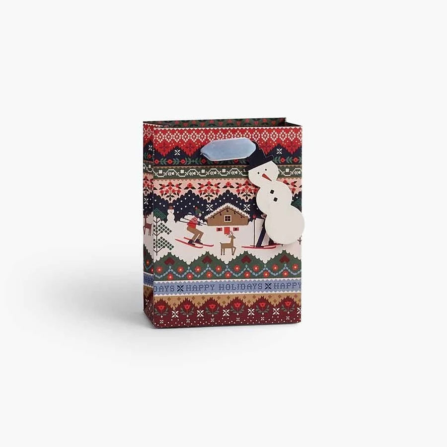 Ski Chalet Medium Gift Bag