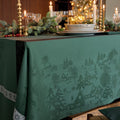 Sous les étoiles Green Tablecloth