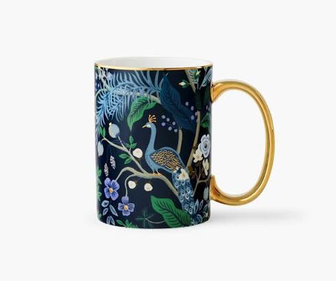 Peacock Porcelain Mug