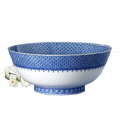 Blue Lace Round Serving Bowl