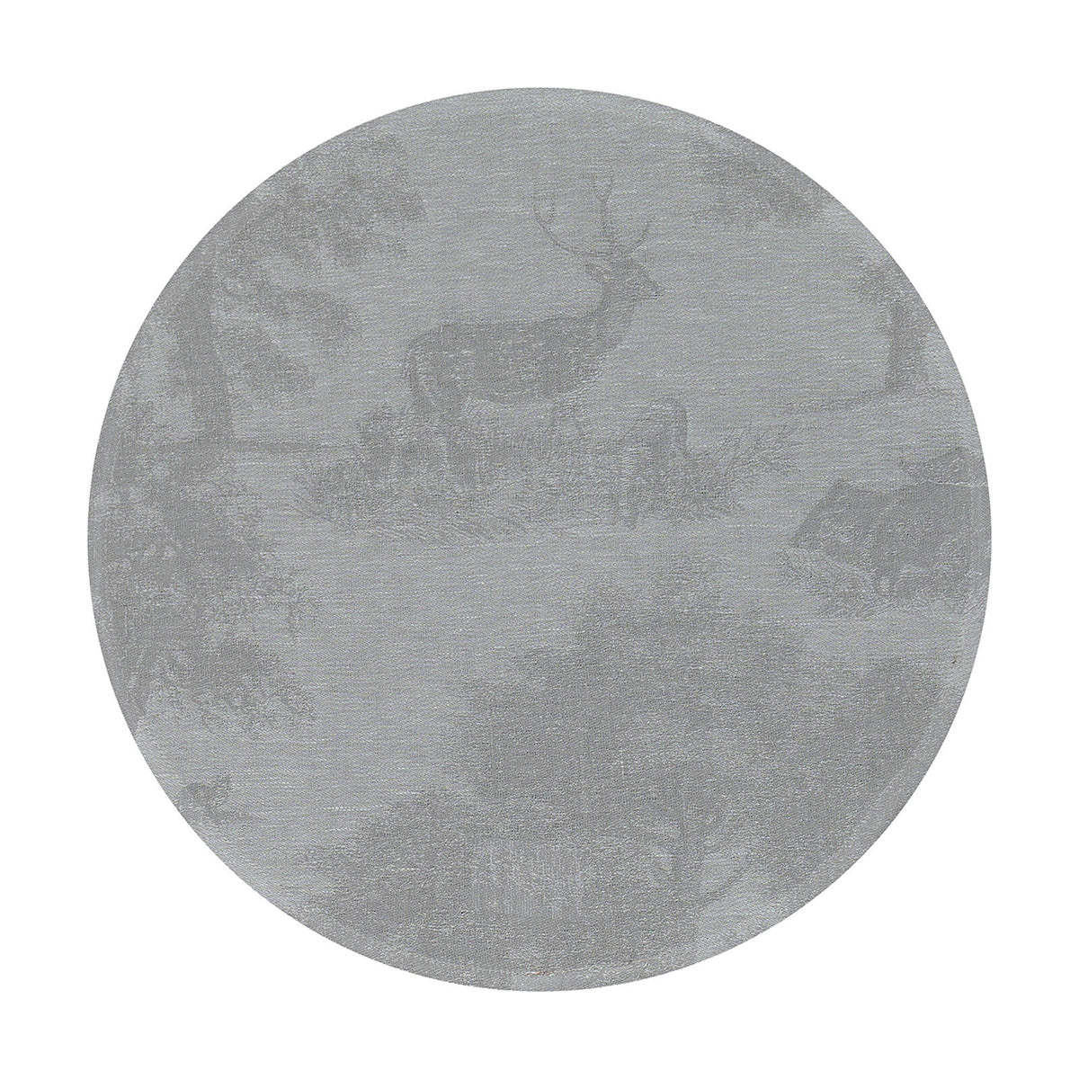 Souveraine Placemat Linen Silver Round