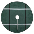 Sous les étoiles Green Christmas Tree Skirt