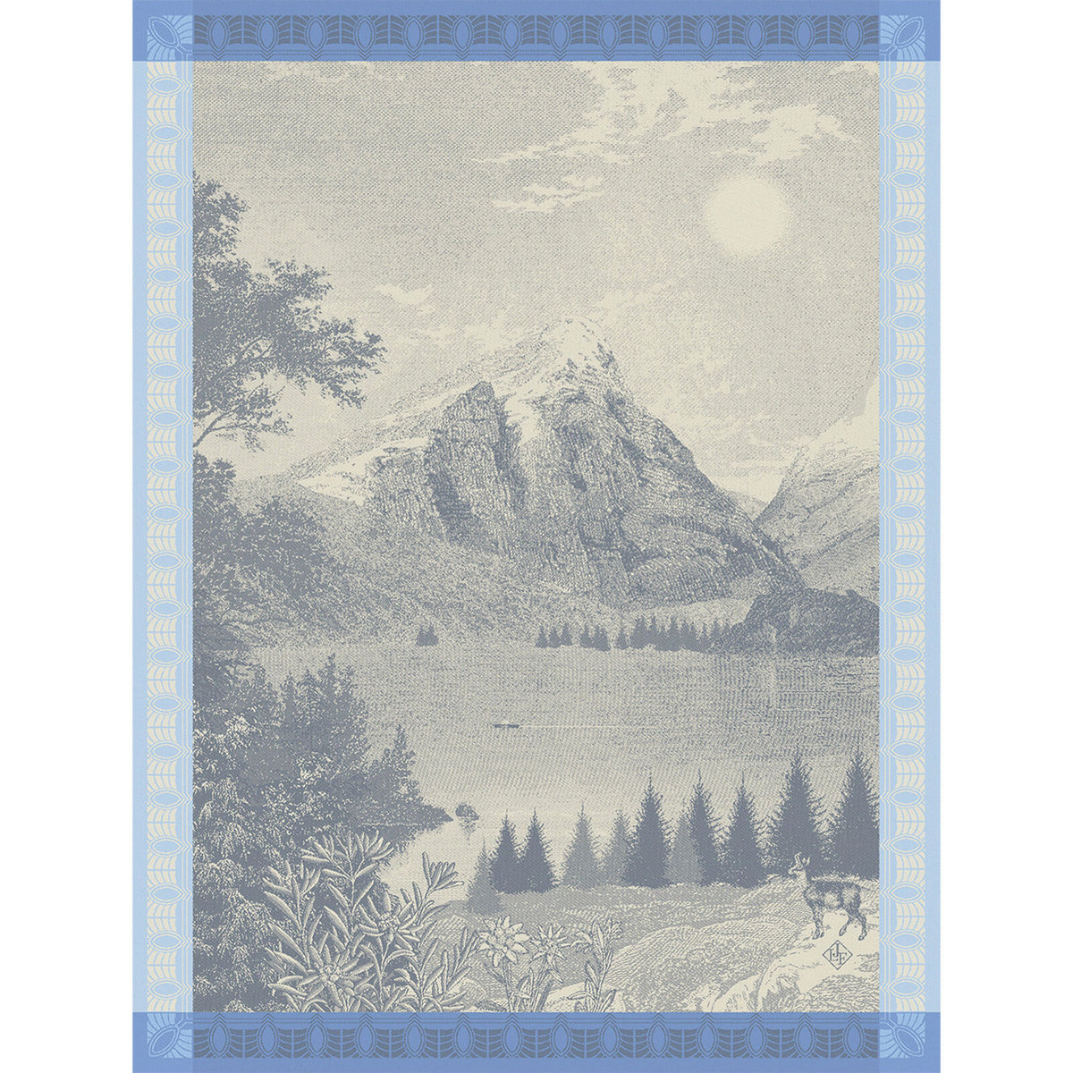 Altitude Tea Towel Blue