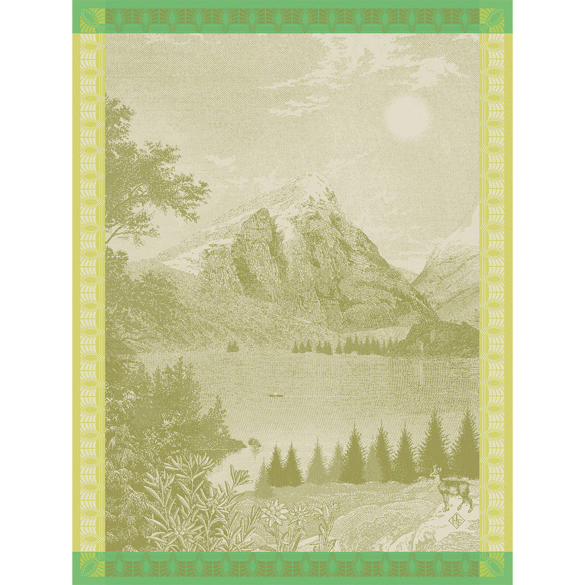 Altitude Tea Towel Green