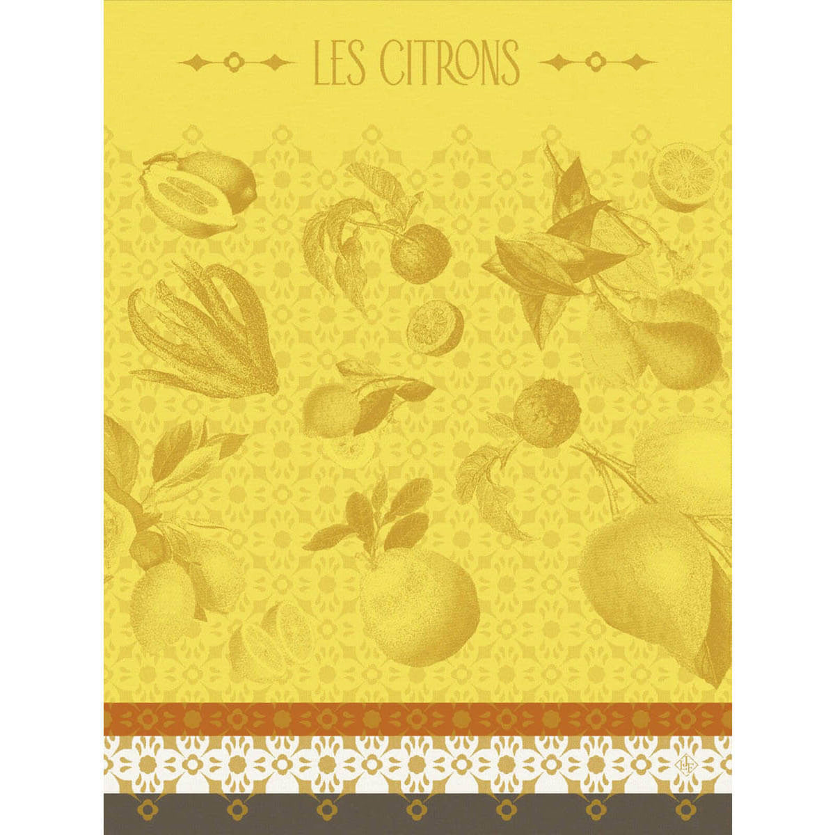 La beauté du zeste Yellow Tea Towel