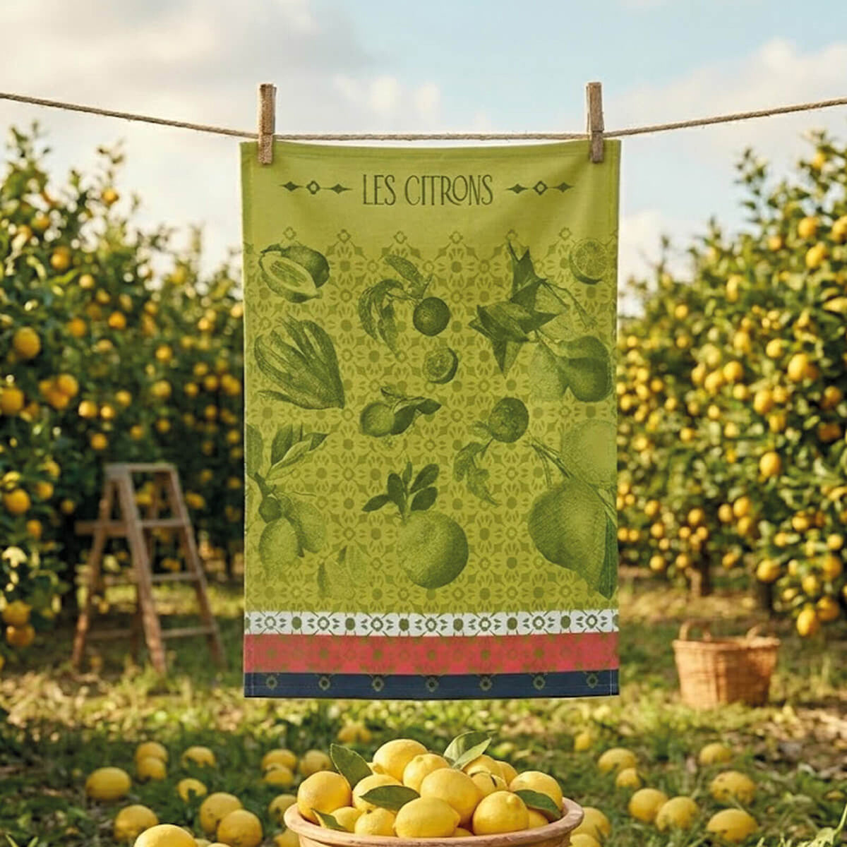 La beauté du zeste Green Tea Towel