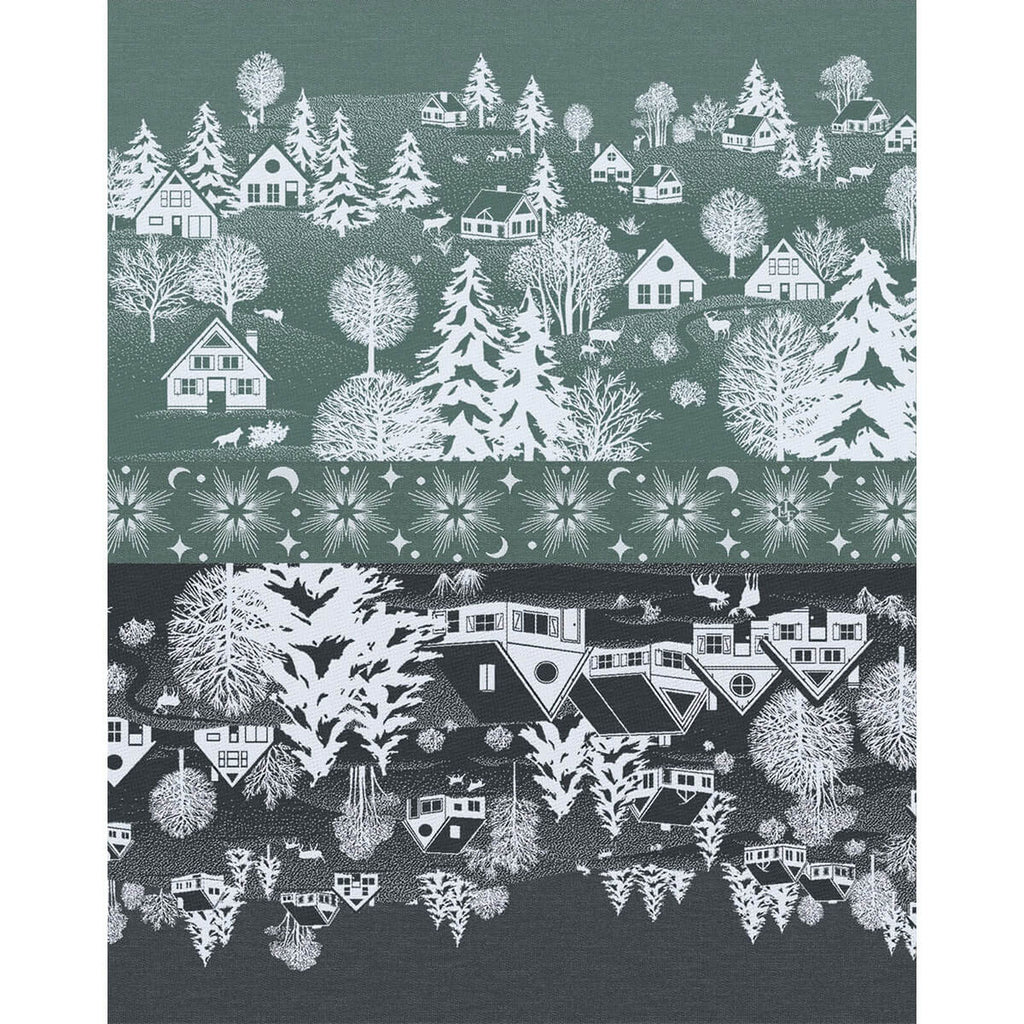 Sous les étoiles Green Tea Towel