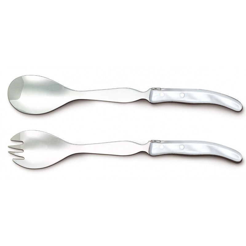 Berlingot Salad Servers Set of 2 - White