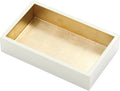 White With Gold Lacquer Guest Towel Holder